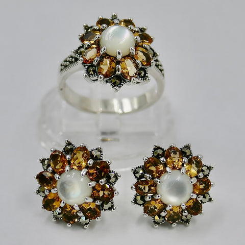 Set ring earrings